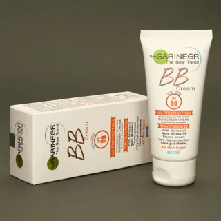 کرم ضدآفتاب گیاهی گارنیر spf50 انواع پوست رنگ بژ طبیعی
