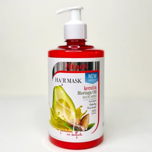 ماسک مو داخل حمام ۵۰۰ میل بارادس حاوی کراتین روغن مورینگا آواکادو