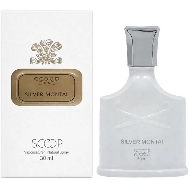 عطر ادوپرفیوم مردانه اسکوپ مدل Silver Montal حجم ۳۰ میلی لیتر خنک و شیرین
